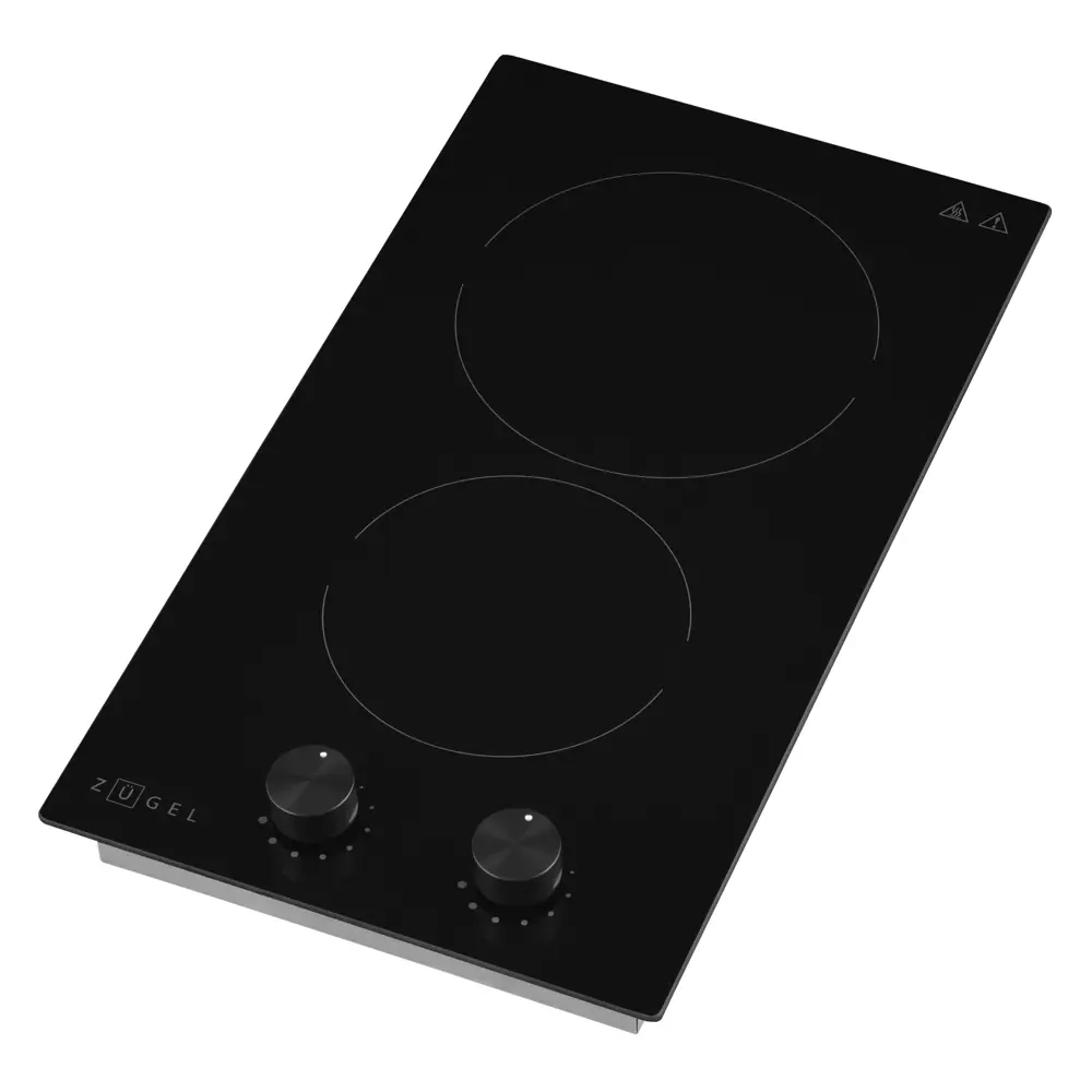 Стеклокерамическая варочная панель Zugel ZEH290C 29x5.2x52 см 2 конфорки цвет серый STLM-2200591 - Вид №1