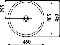 MN045-00CB00E-AK00 Раковина MN045.00010 ЗОЛОТО Creavit  - Вид №1