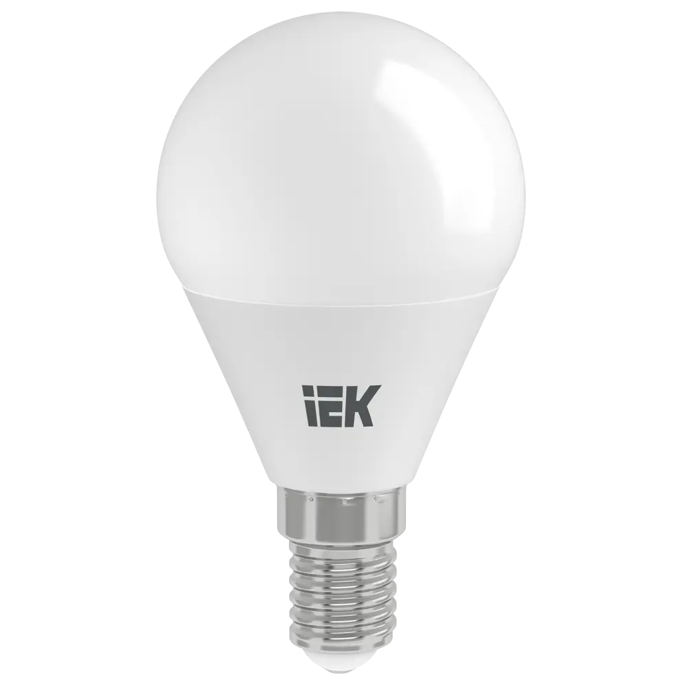 Лампа светодиодная IEK G45 Шар E14 7 Вт 4000К свет холодный белый 81944919 STLM-2164481  - Вид №1