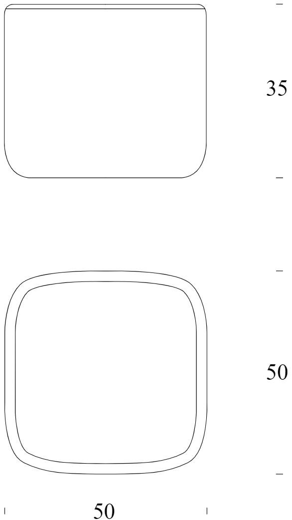 Tonin Casa Тумбочка квадратная из ткани с подсветкой  T7337  - Вид №2