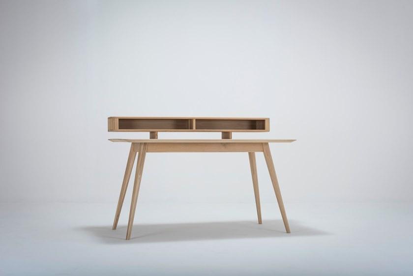 Gazzda Прямоугольный стол из дуба с полками Ena 032 - Вид №5