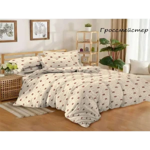 91387084 Комплект постельного белья Эльф DOMOVITA 1181-Гроссмейстер, полутораспальный, бязь, разноцветный STLM-1026353