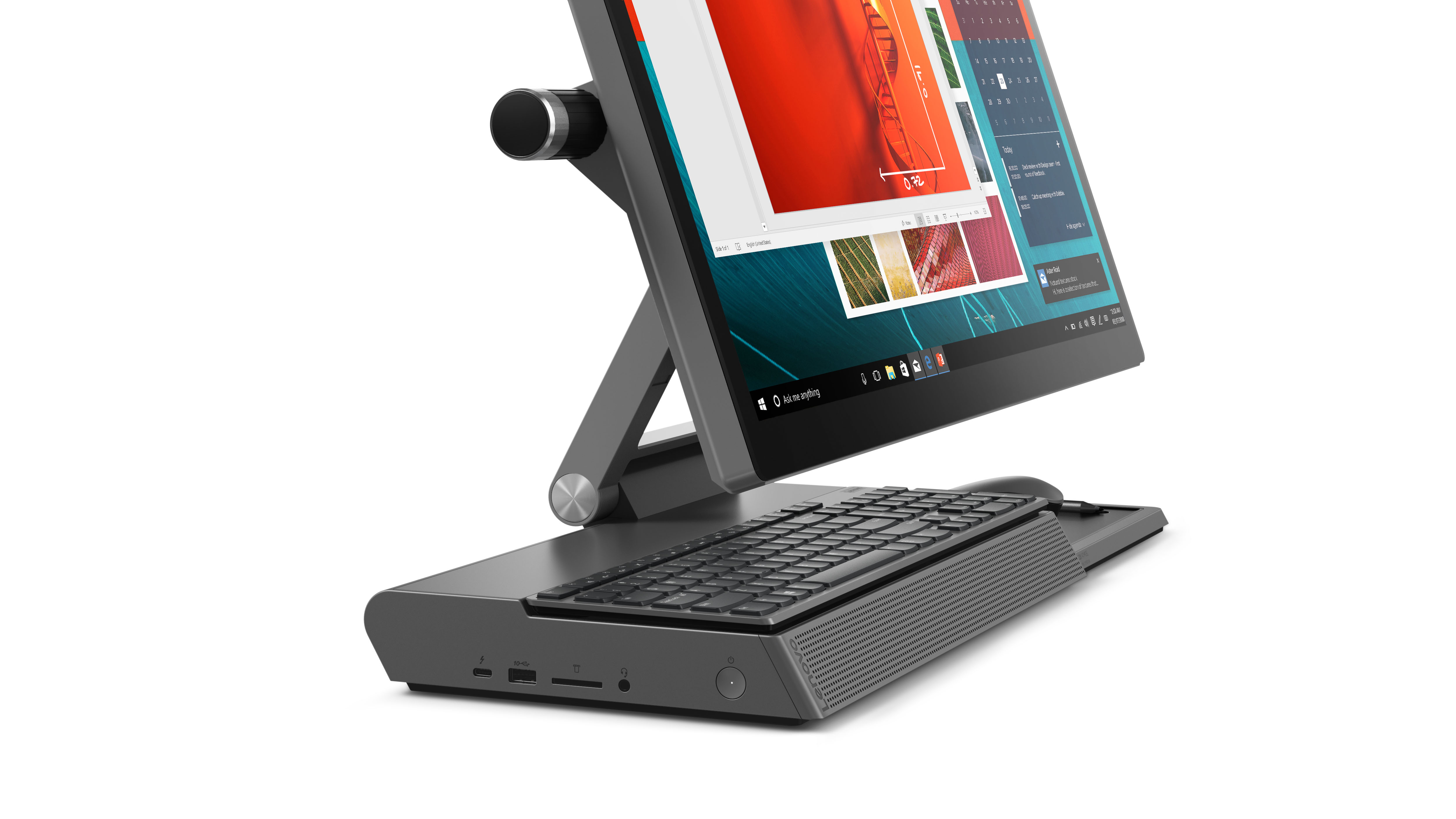 F0E5003URK yoga a940-27icb 27"(3840x2160)/touch/intel core i7 9700(3ghz)/16384mb/1000+512ssdgb/nodvd/ext:amd radeon rx 560(4096mb)/bt/wifi/war 1y/14.5kg/iron grey/w10 + wireless kb and mouse, pen Lenovo Santreyd  - Вид №11