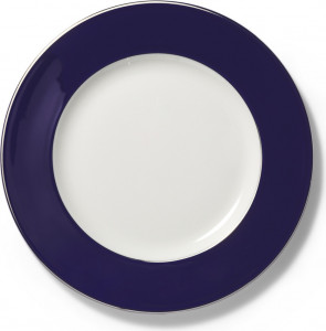 89710 Dibbern Тарелка подстановочная Dibbern "Королевский кобальт,платиновая линия" 31см Фарфор костяной