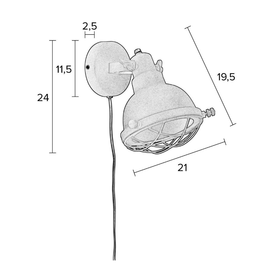 Лампа настенная Evan, латунь White Label Living 5400029 - Вид №5
