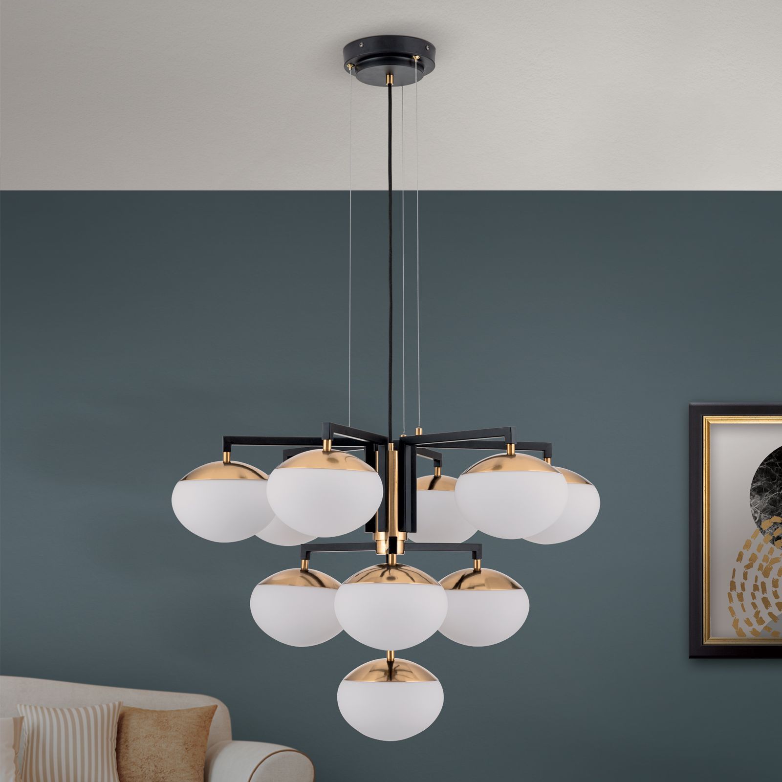 Люстра из опалового стекла с регулируемой яркостью Orion Жозефина ARCH-00086818 - Вид №7