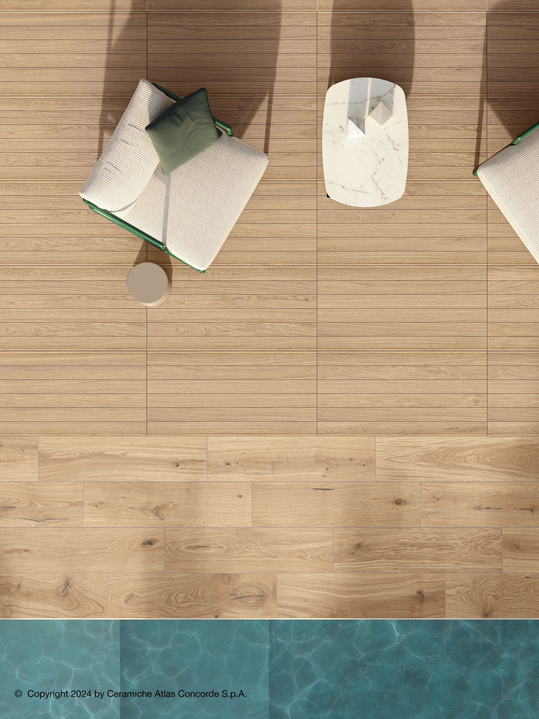 Напольное покрытие из керамогранита под дерево Atlas Concorde журнал ARCH-00092892 - Вид №2