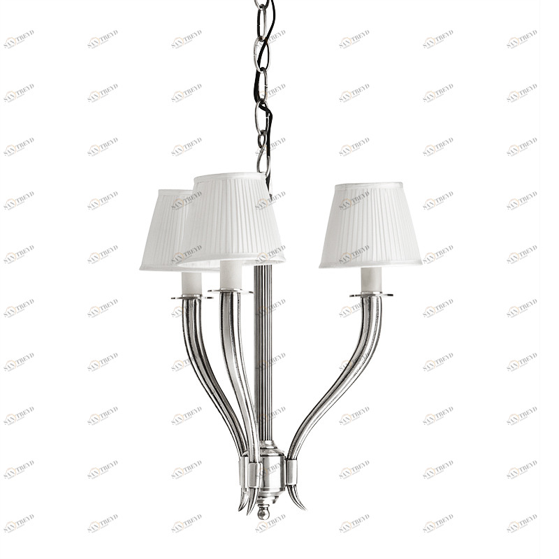 Люстра 108078 от Eichholtz белая/серебряная EICHHOLTZ ДИЗАЙНЕРСКИЕ 246808 Белый 