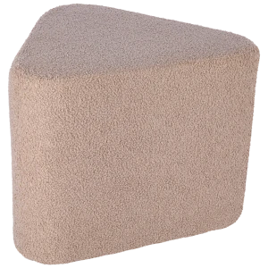 Santreyd: Треугольный пуф букле в бежевых тонах 89392877