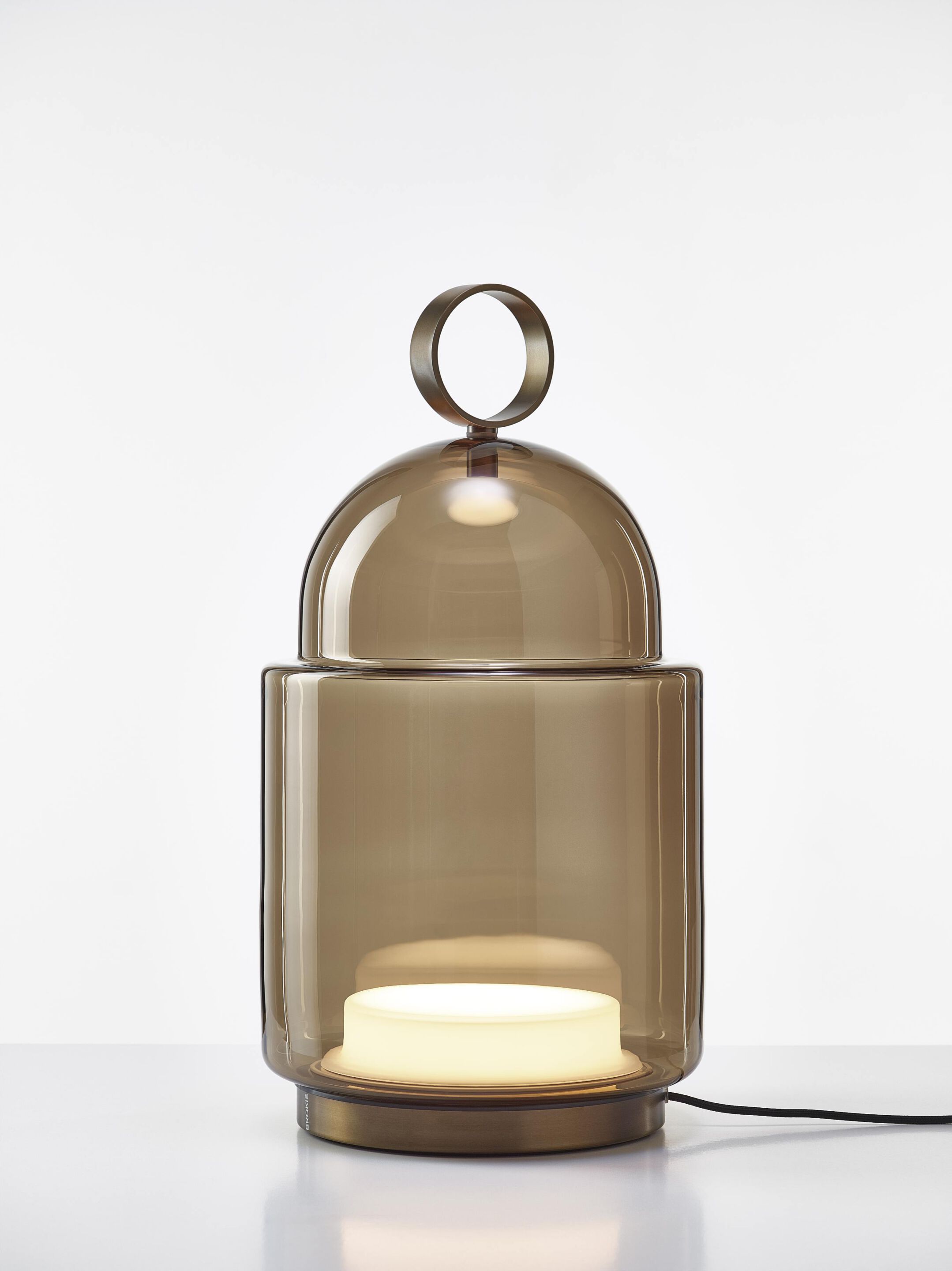 Напольная лампа из дутого стекла BROKIS купол ARCH-00011428 - Вид №18