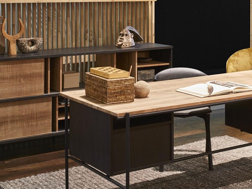 Ethnicraft Буфет из тика с раздвижными дверцами Oscar 10143 - Вид №3