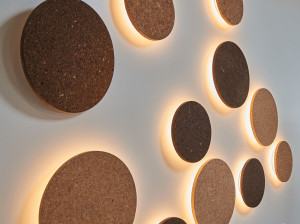 Настенный светильник / потолочный светильник из пробки