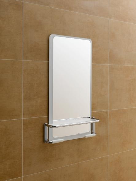 802.03.W100 Зеркальная полка белая версия HEWI Serie 802 LifeSystem  - Вид №2
