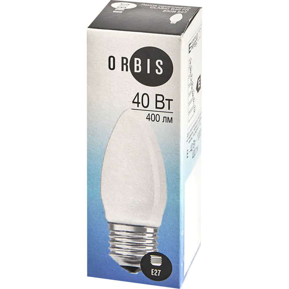 Лампа накаливания Orbis E27 230 В 40 Вт свеча матовая 400 лм Santreyd STLM-2089803 - Вид №3