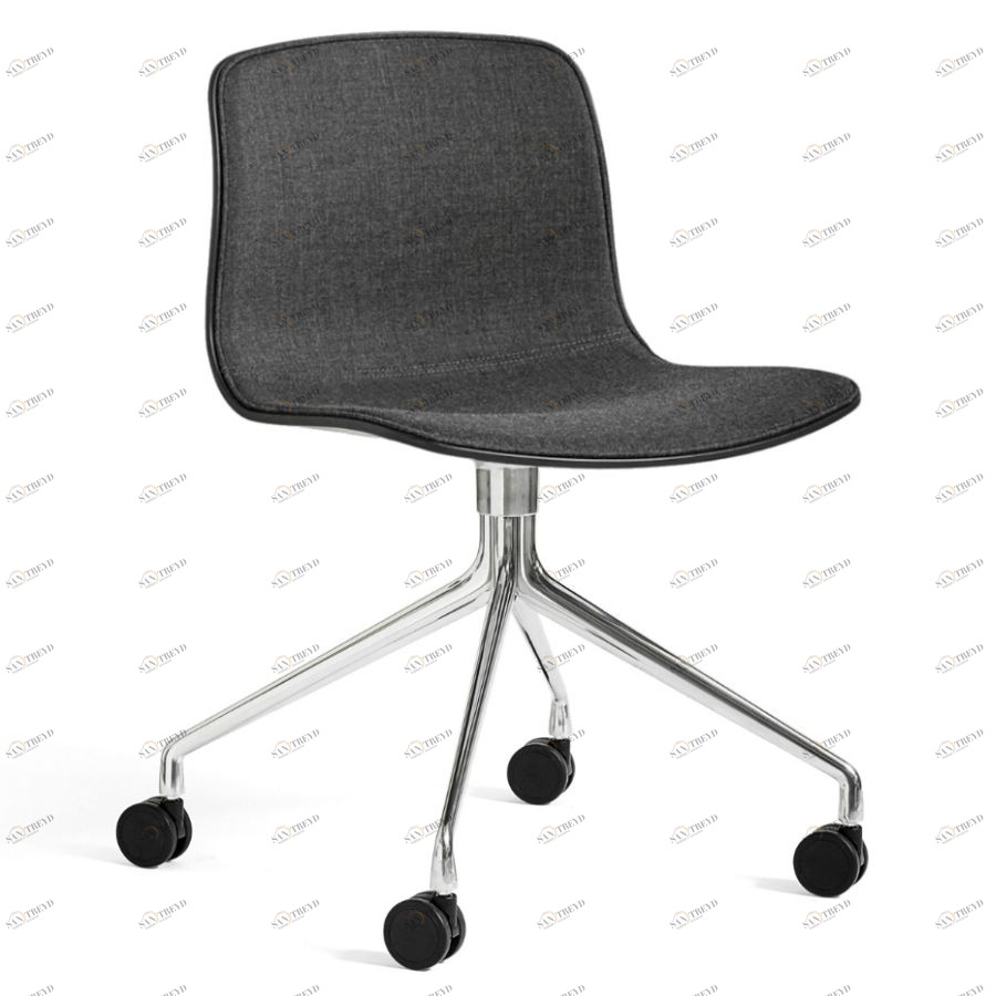 Стул AAC14 с мягкой обивкой, черный с алюминиевым основанием Hay 214422130