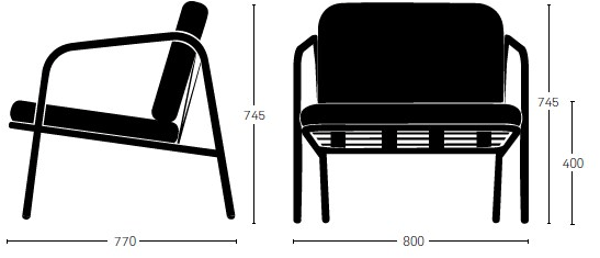 Deadgood Кресло с обивкой из ткани с подлокотниками Working girl Wg5s - Вид №8