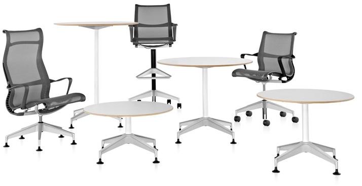 Herman Miller Эргономичное вращающееся офисное кресло из ткани с подлокотниками Setu sun-id-1496901 - Вид №26