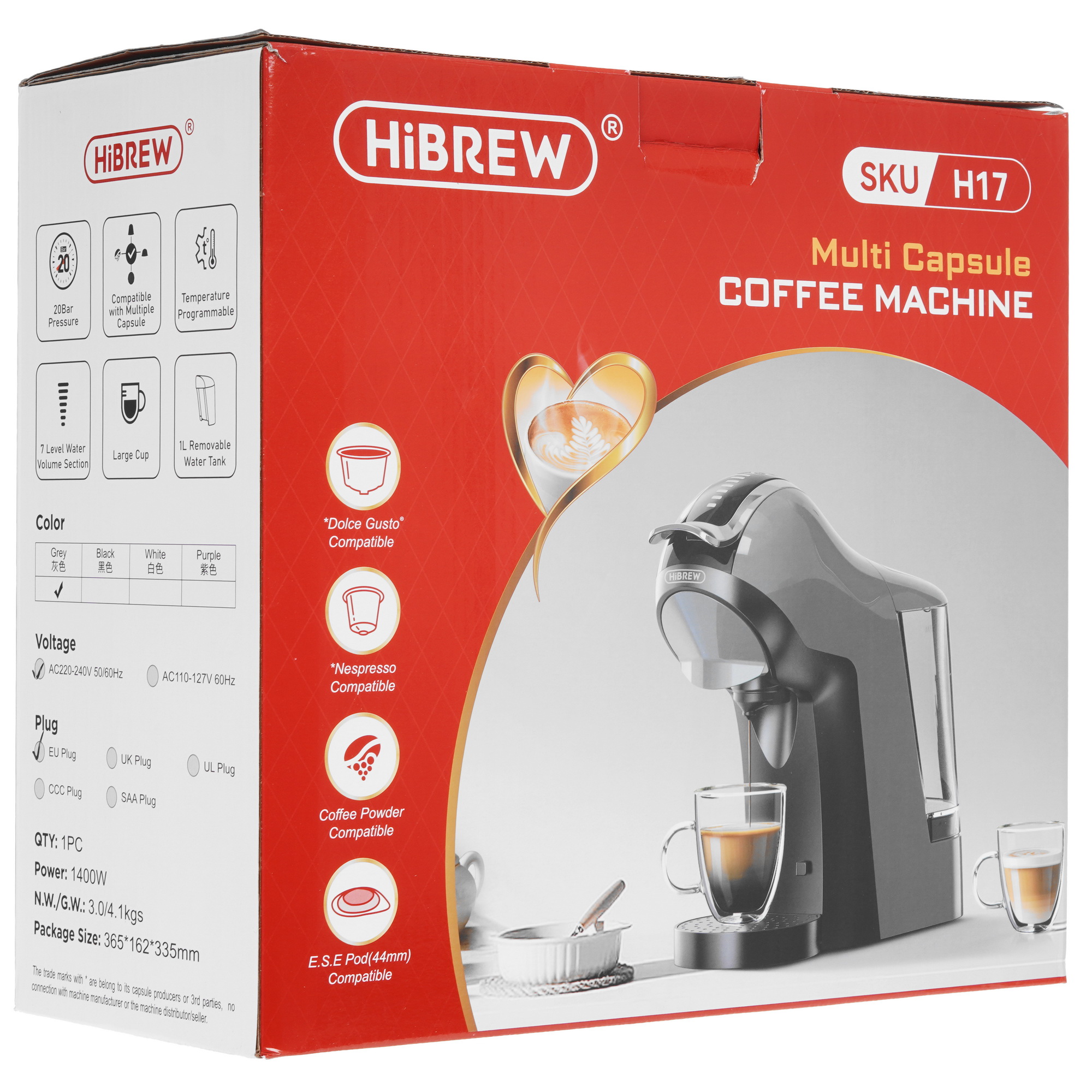 5626741 Кофемашина капсульная Hibrew H17 STDN-0064340 - Вид №9