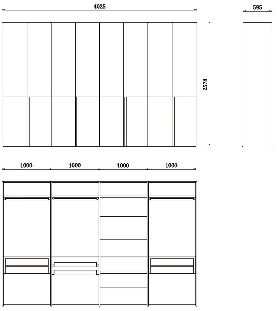 Febal Casa Лакированный шкаф с ящиками sun-id-1380224 - Вид №5