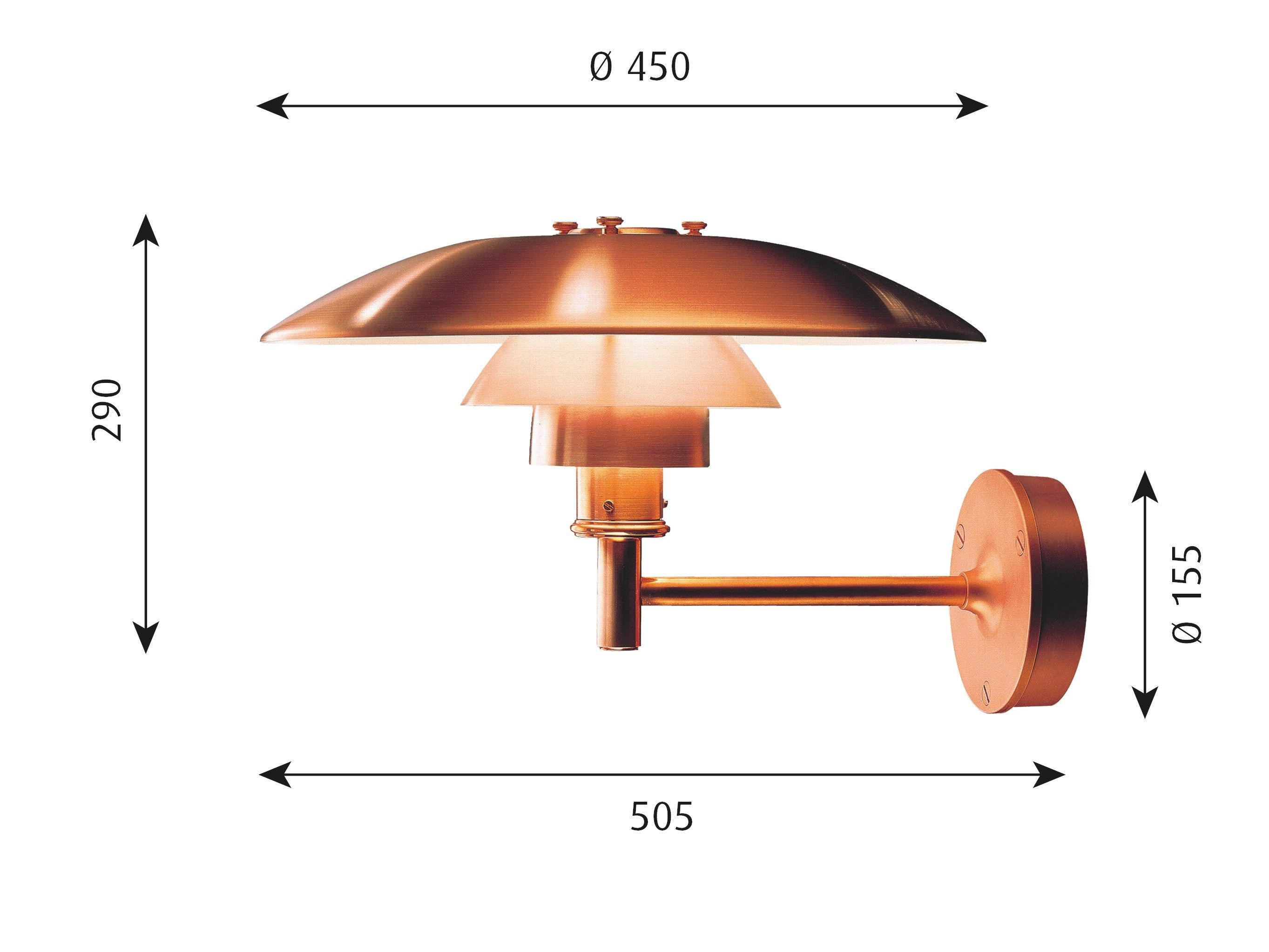 Медная наружная настенная лампа Louis Poulsen PH ARCH-00084549 - Вид №36