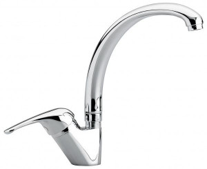 9087BC Смеситель Ambra для кухни, цвет белый-хром
