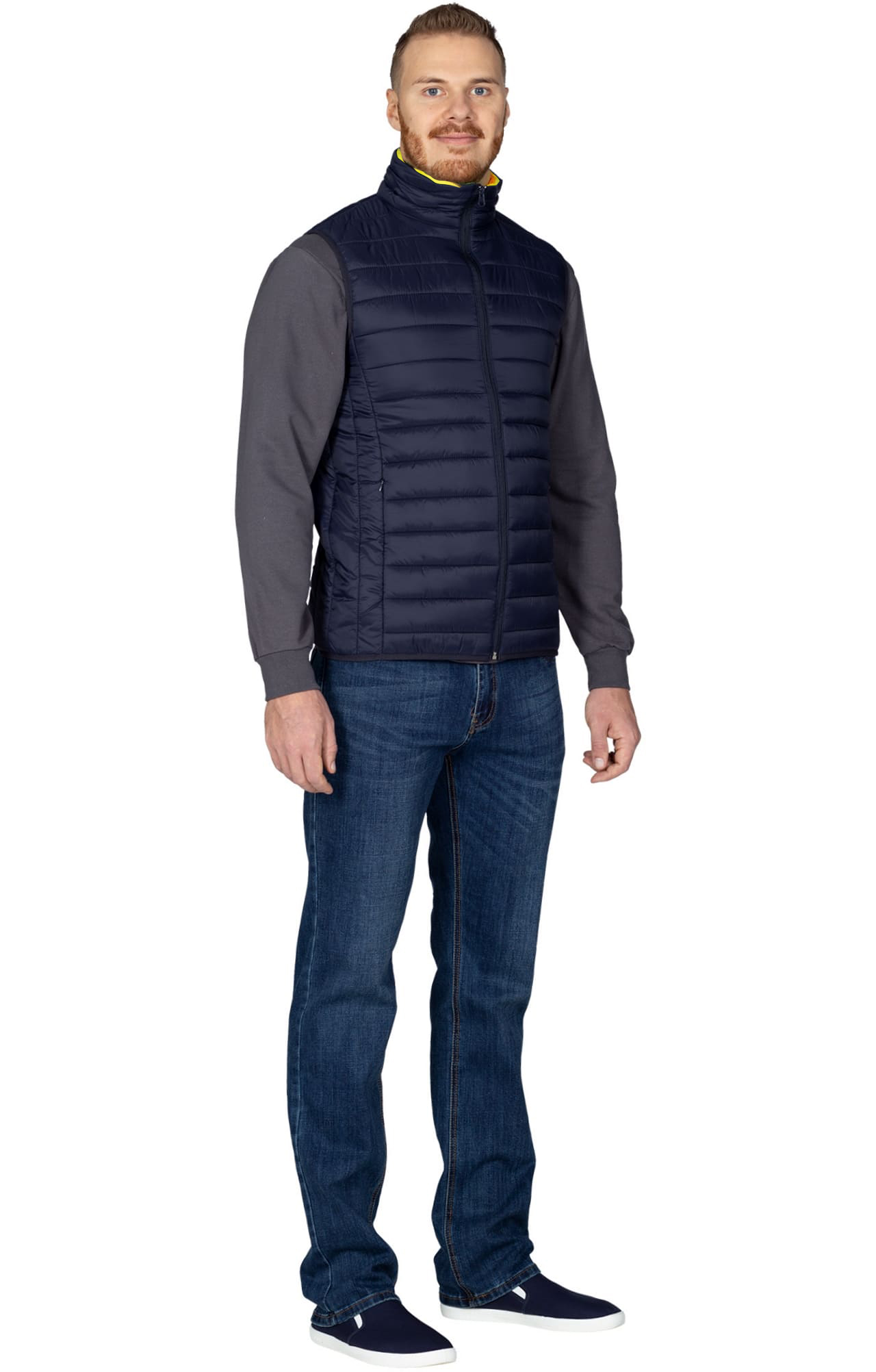 69673 Жилет стеганый  black El-Risto  Демисезонная одежда размер XXL (104)  - Вид №5