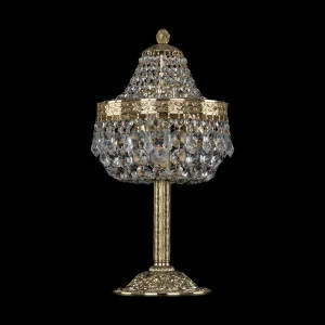 Лампа настольная хрустальная 42х20 золото Bohemia Ivele 19011L6/H/20IV G BOHEMIA IVELE КЛАССИЧЕСКИЕ 00-3889207 Золото;прозрачный