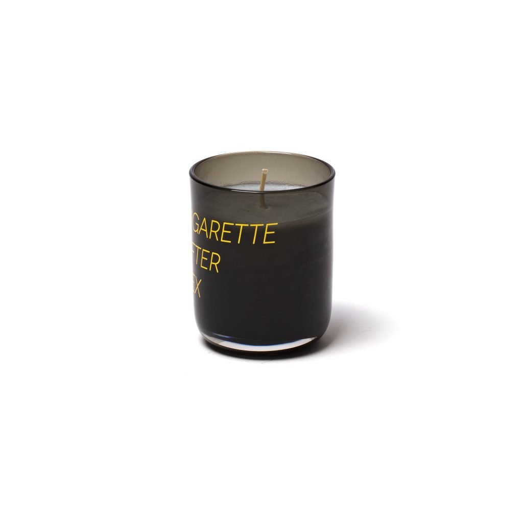 Свеча в стеклянном подсвечнике 7,8х6,5 см черная Memories Cigarette after sex SELETTI  00-3883358 Черный  - Вид №1