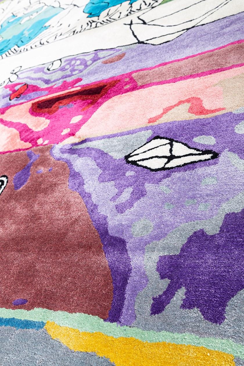 Diacasan Edition Прямоугольный коврик ручной работы из растительного шелка Sylvain & plume sun-id-1378469 - Вид №3