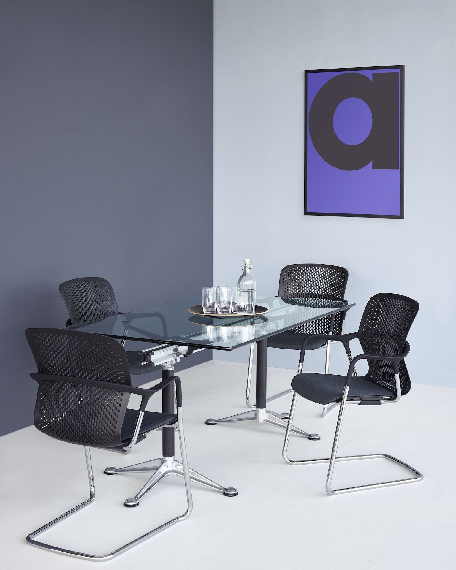 Мягкий консольный стул с подлокотниками Herman Miller Keyn ARCH-00065066 - Вид №7