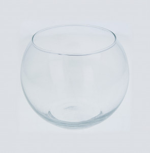 2066 Заготовка для декорирования Ваза "Шаровая" 1л стекло d 12 см х 10 см Эвис