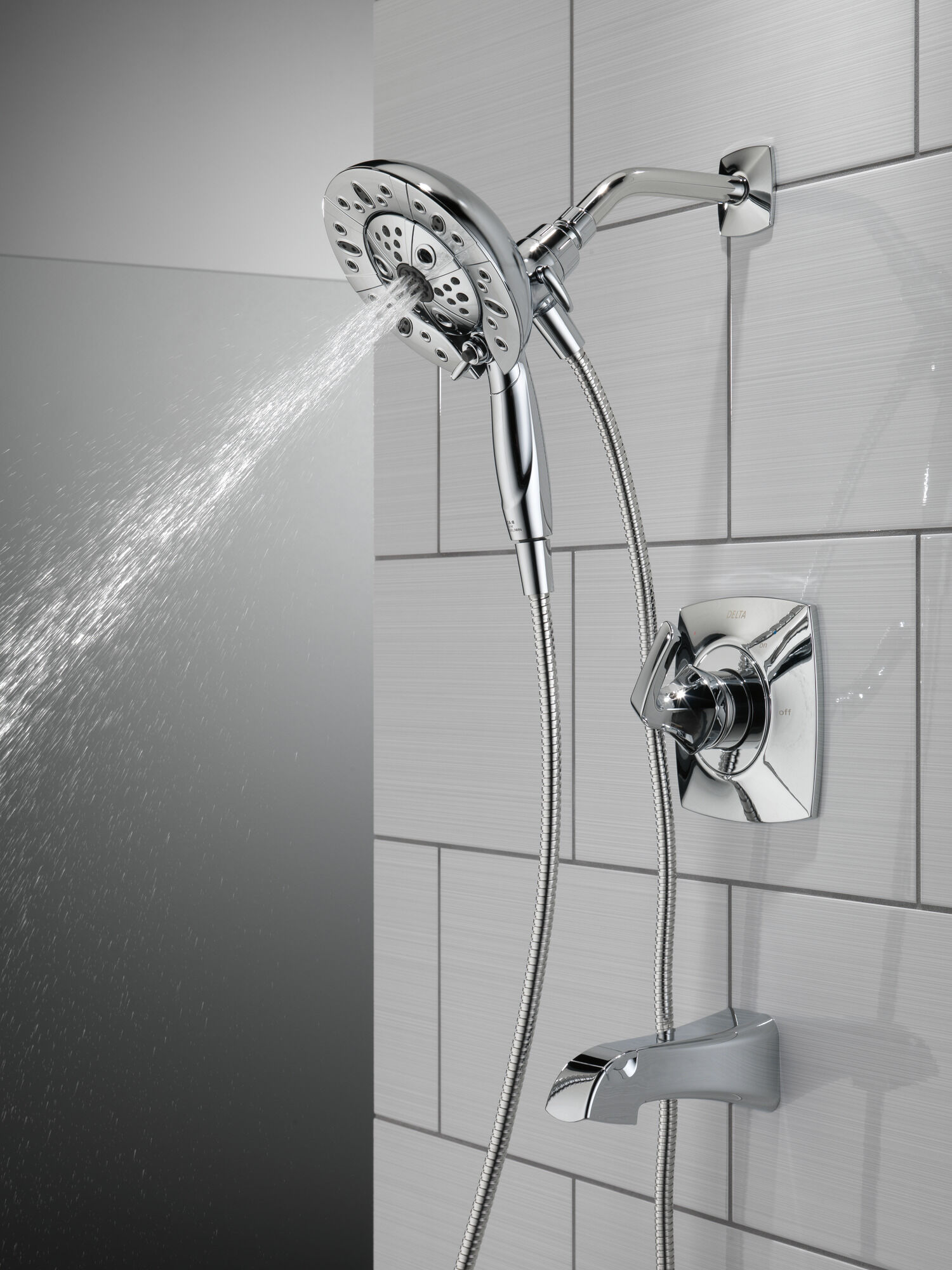 144789-I Монитор (R) для ванны и душа серии 14 с душем In2ition (R) - два в одном Delta Faucet Vesna Хром  - Вид №13
