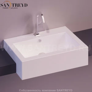FZ15.Bianco Полувстраиваемая раковина консольная 50 см белая Simas Frozen
