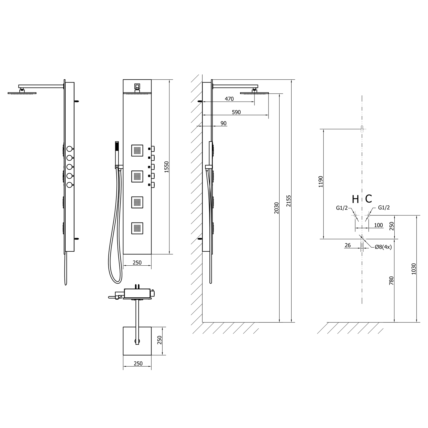 80221 Polysan Панели для душа  - Вид №4