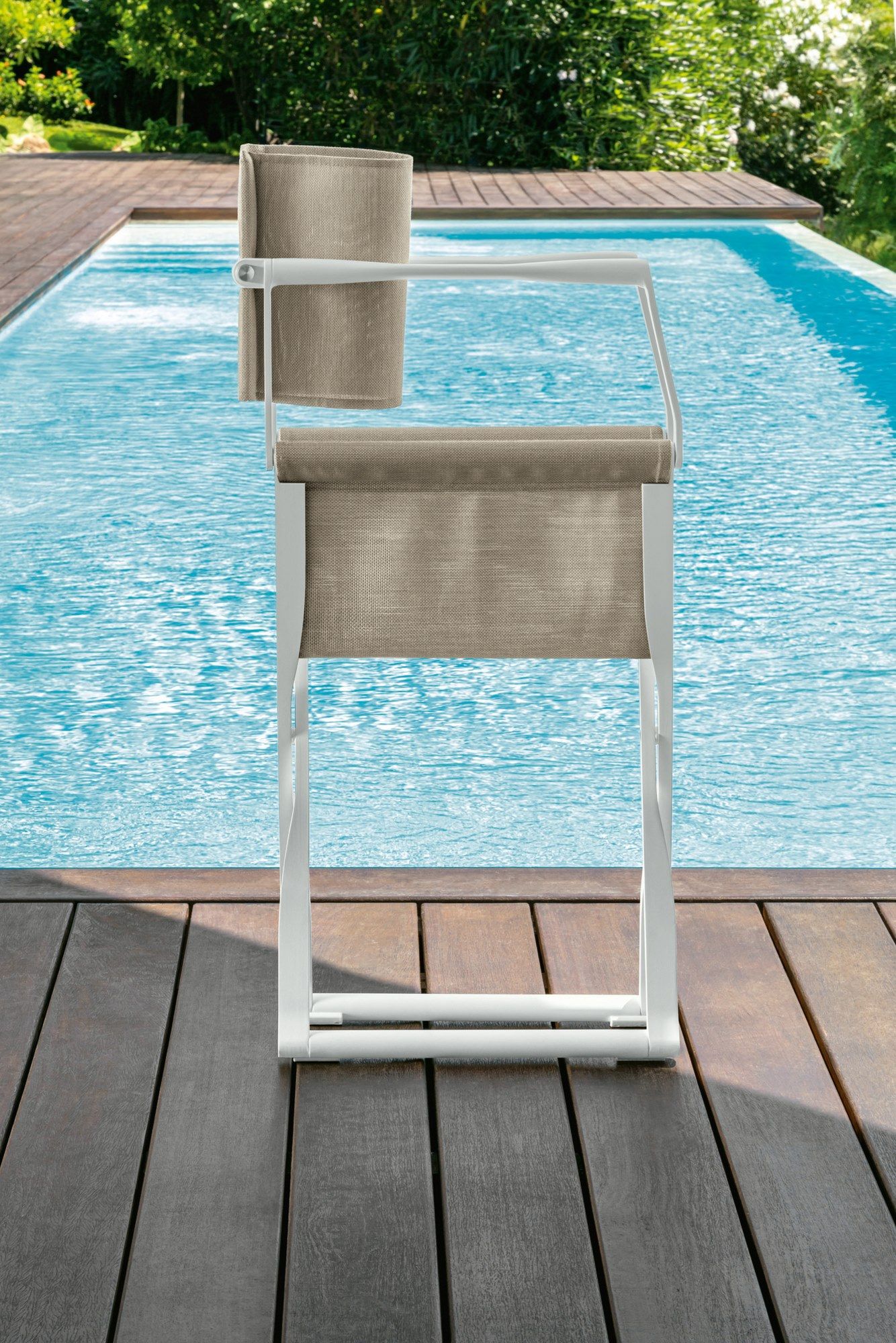 Складной тканевый садовый стул с подлокотниками Talenti Riviera ARCH-00118066 - Вид №4