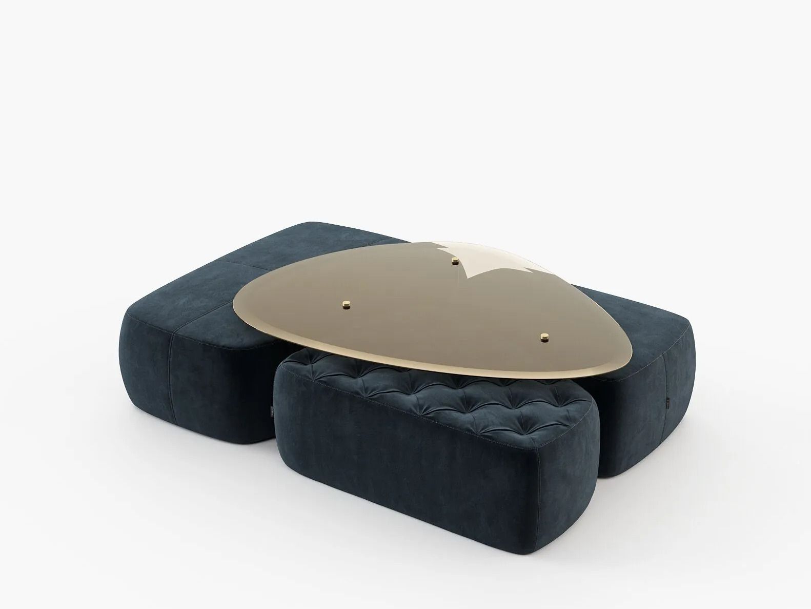 Стеклянный журнальный столик Laskasas холст ARCH-00050026 - Вид №5