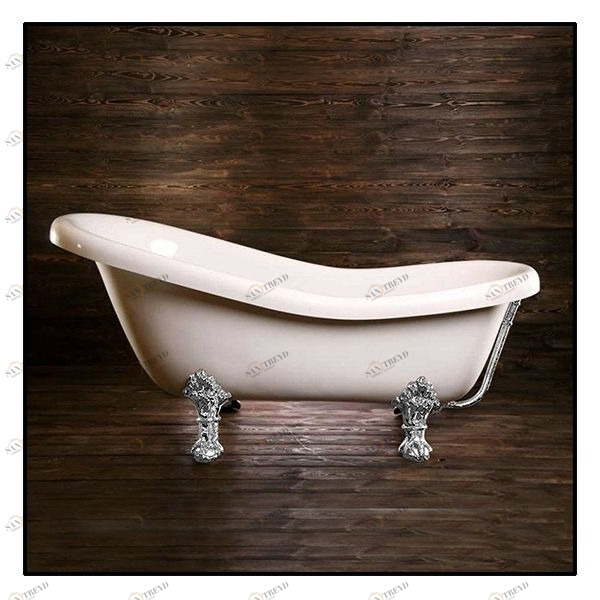 Ванна Akcjum Rectime 170 WR-02-05-Ch овальная белая с хромированными ножками WR0205CH