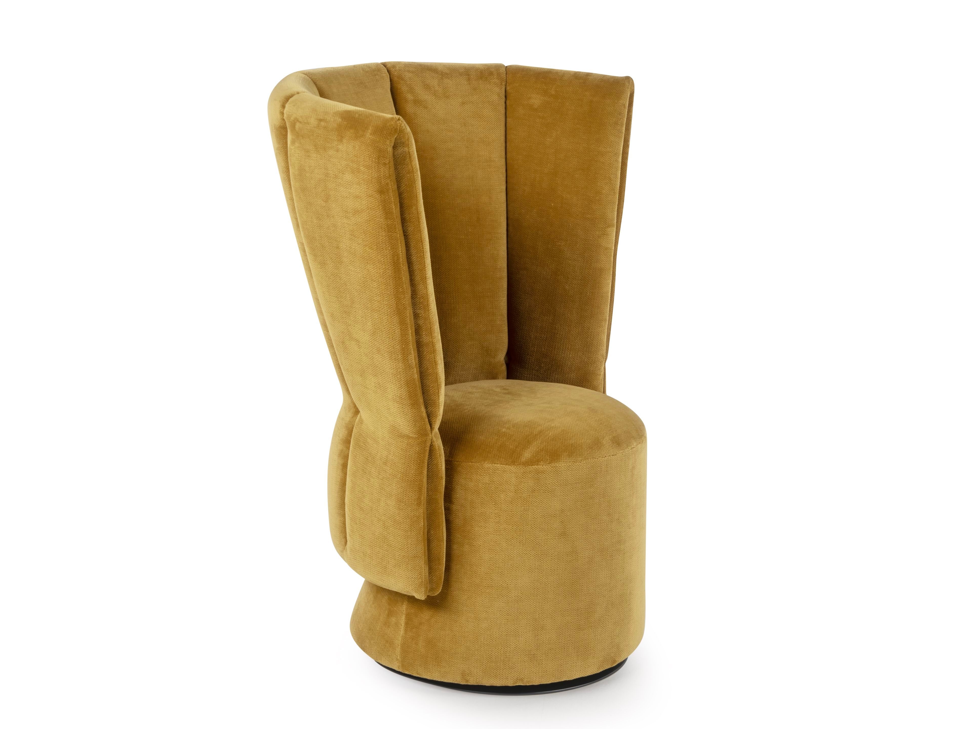 Поворотный стул из ткани с высокой спинкой Calia Italia Superior ARCH-00039421 - Вид №5