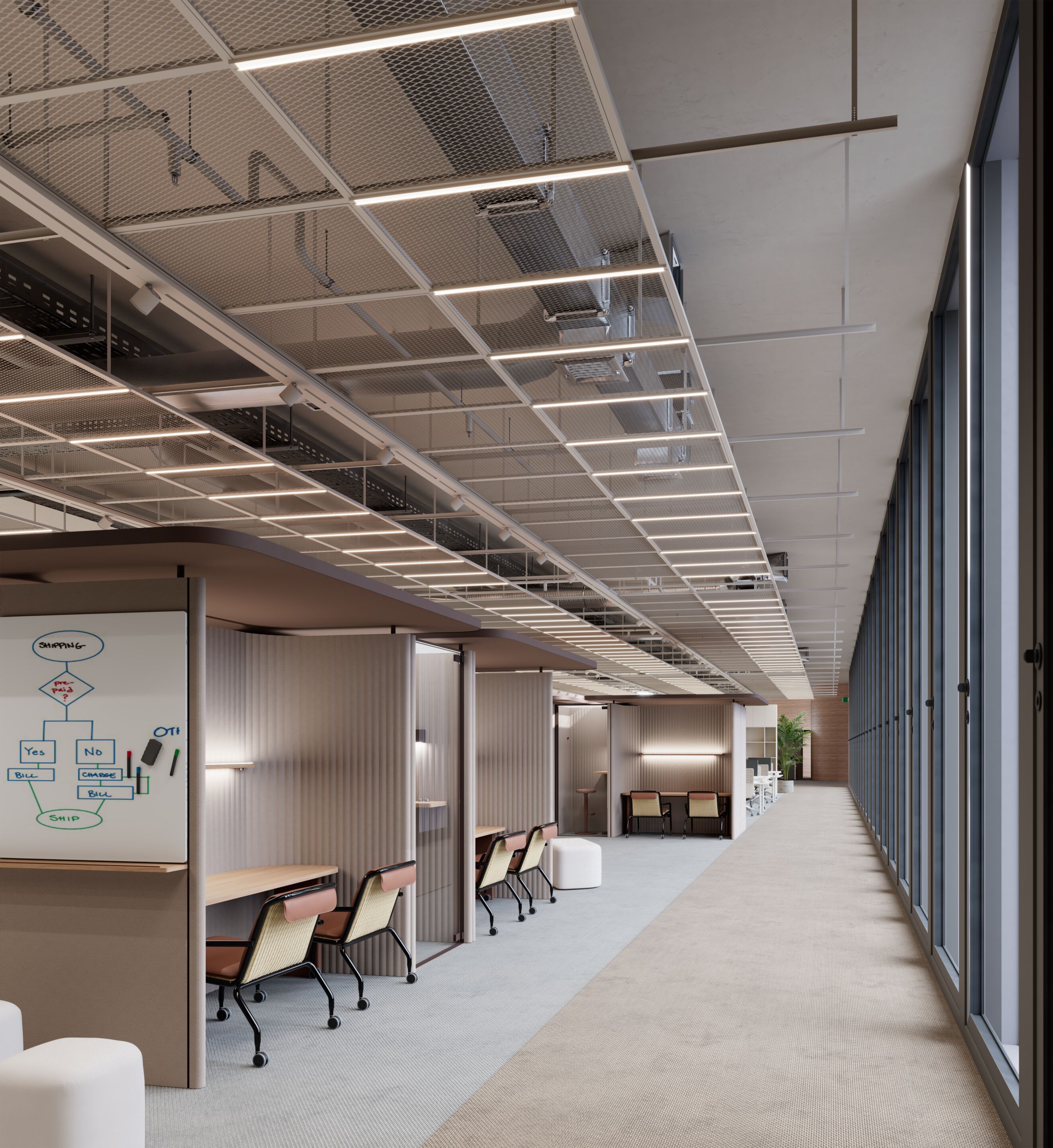 Офисный остров со встроенным освещением Kettal Pi ARCH-00118925 - Вид №3