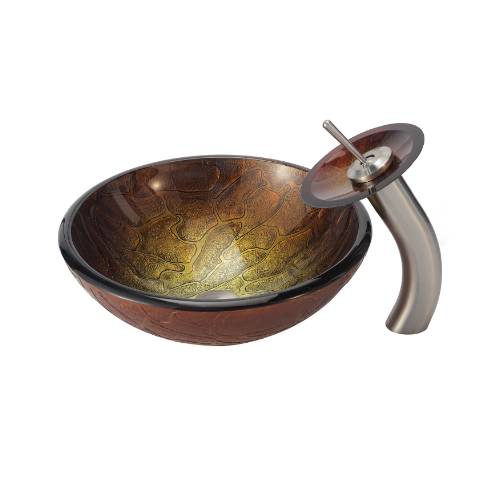 C-GV690-19mm-KGW1700 Накладная раковина на столешницу  прямоугольная Krausru  - Вид №3