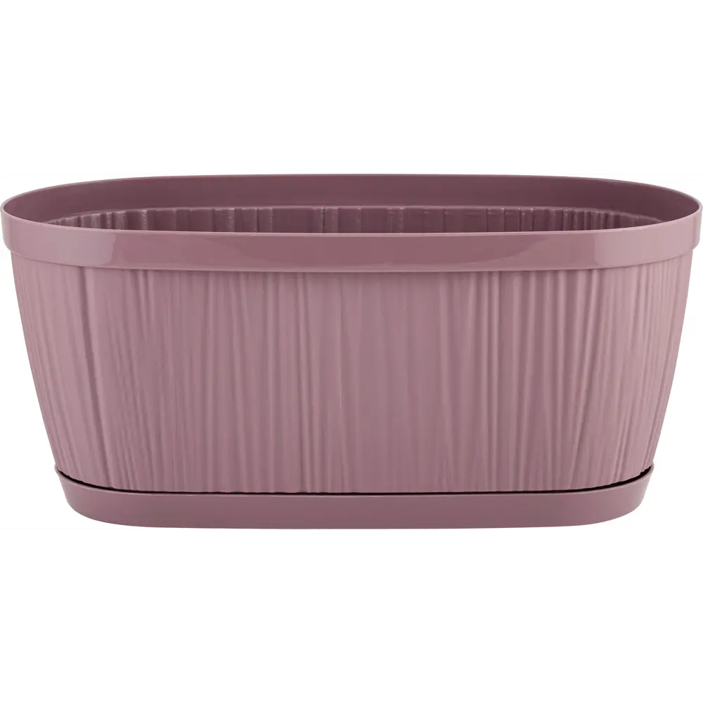 Горшок цветочный Ingreen Barcelona 27.7х14.4х12.2 см v2.7 л пластик морозная слива STLM-2014987