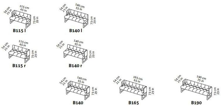 brühl Скамья из ткани со спинкой Belami sun-id-1384416 - Вид №1