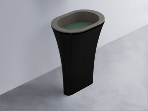 AMLA65-FN+AMPILO-MU+AMCOLO-N Раковина Amedeo Ovale отдельностоящая cielo Enjoy + Amedeo