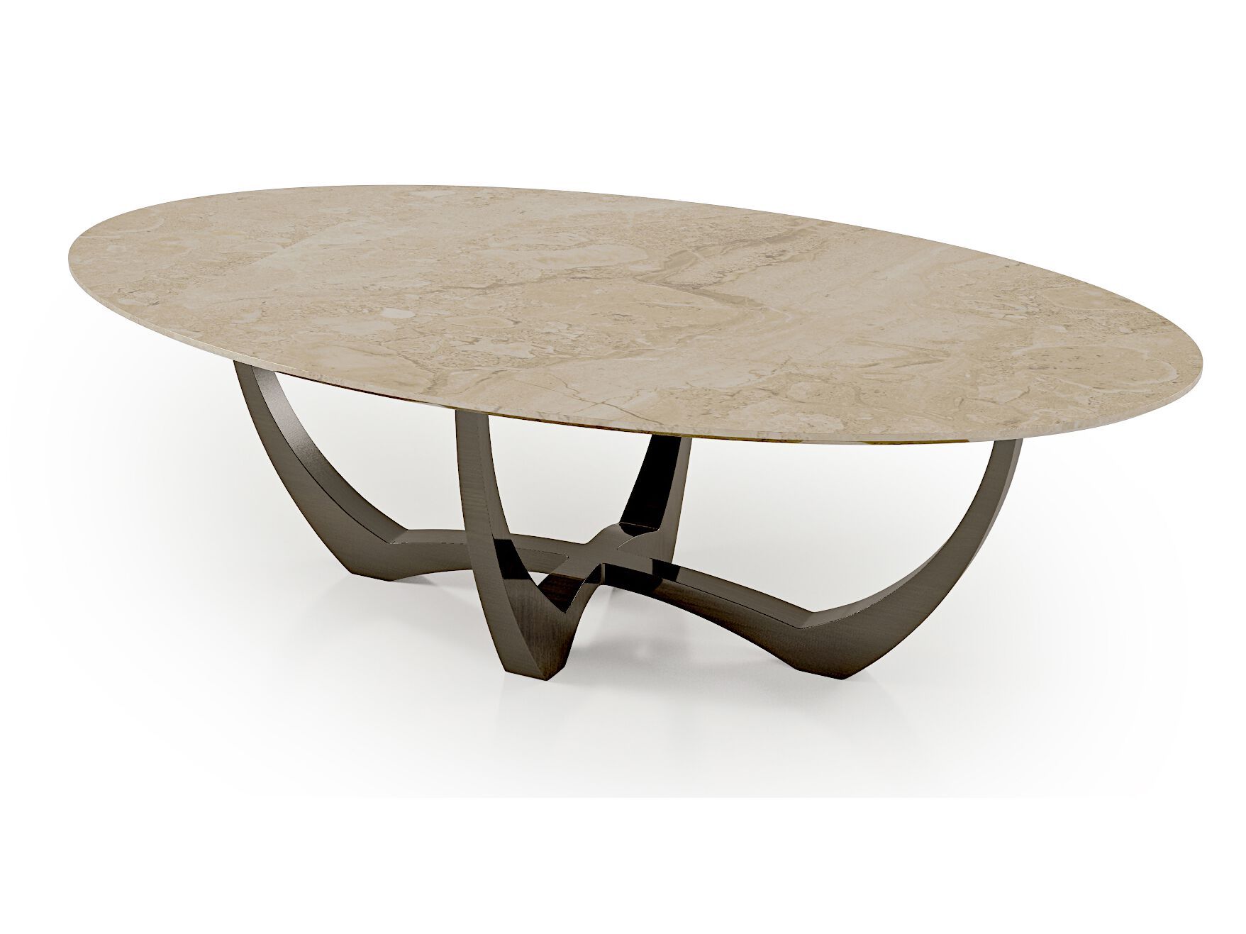 Овальный мраморный журнальный столик Bizzotto Italia Symphony-Infinity ARCH-00066410