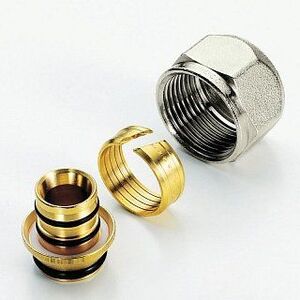 Евроконус для м/пл.трубы и PEX 16(2.0)x1/2" ЕK TIEMME