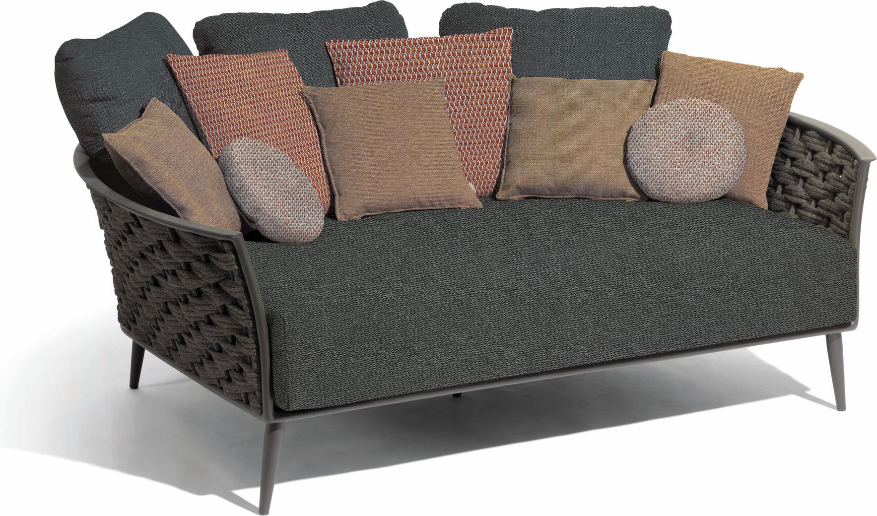 MNST331 Кушетка лава веревка 45мм антрацит Manutti Cascade