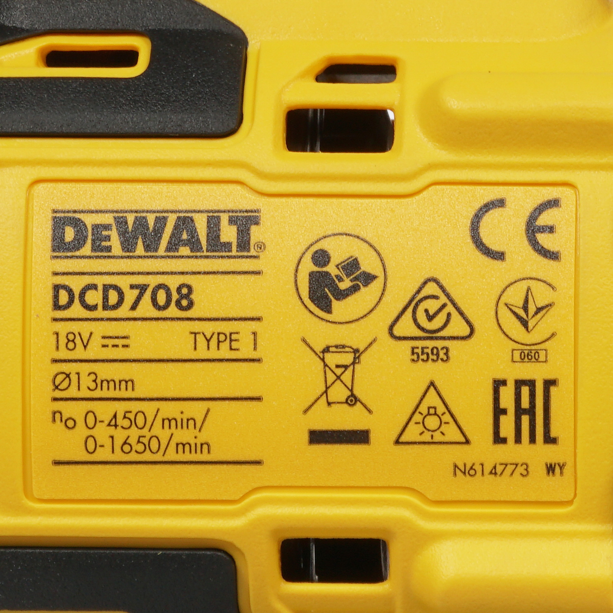 Дрель-шуруповерт DeWalt DCD708D2T XR FLEXVOLТ 18/54V 5301371 STDN-0097016 - Вид №2