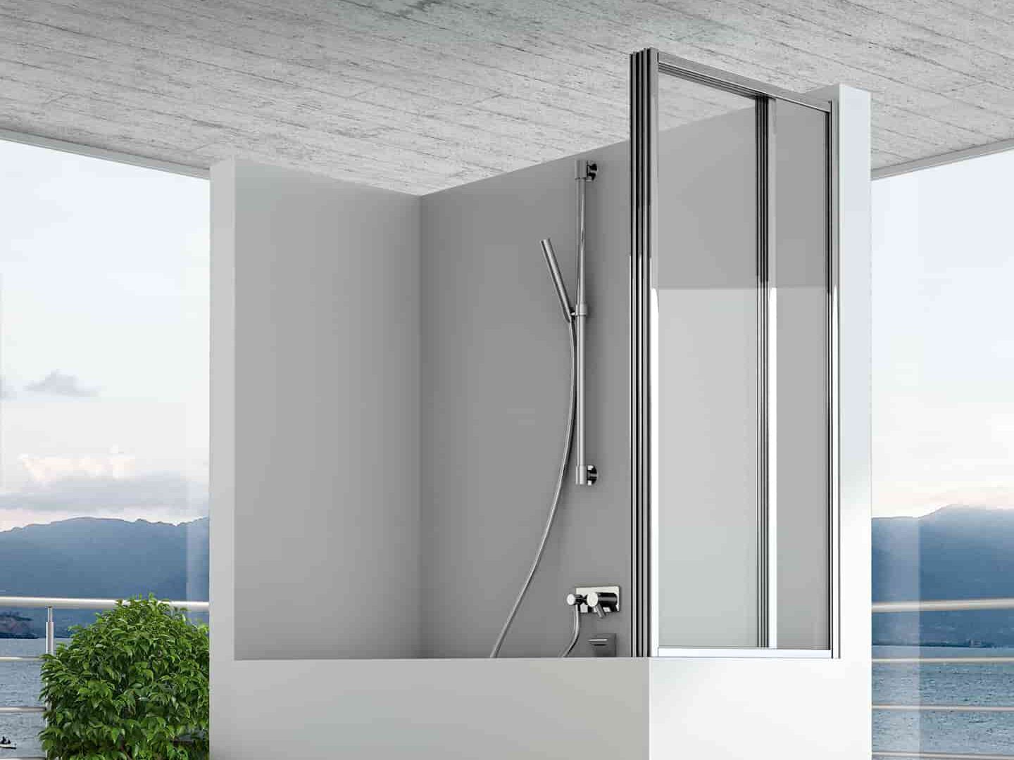 Алюминиевая и стеклянная складная ванна CSA Box Doccia Женева ARCH-00005848