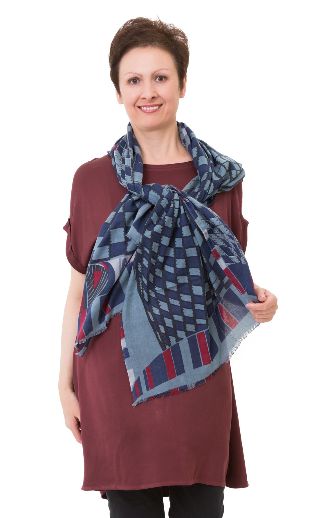 VITIS_N Шаль 70/190 хлопок PETRUSSE Santreyd 