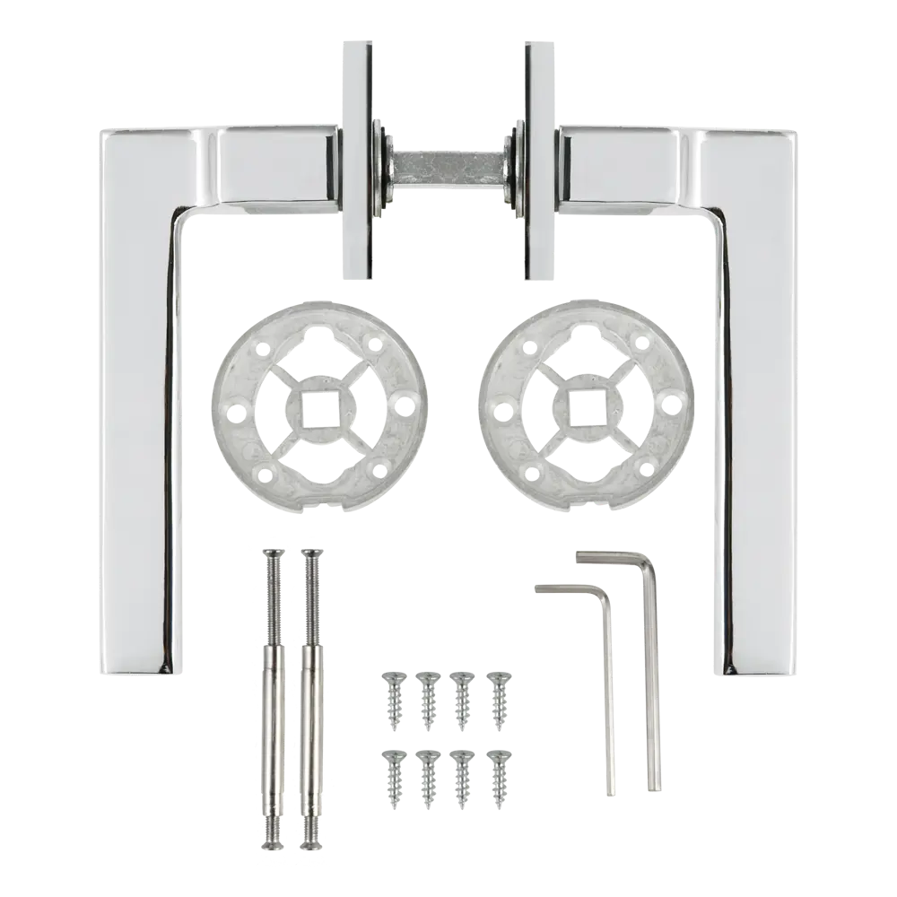 Дверные ручки EDSON EDS-167H-Q2 хром для межкомнатных дверей 85168445 STLM-0059330 - Вид №1